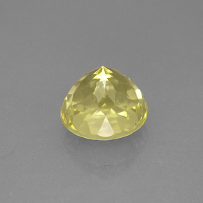 2.22캐럿 천연 레몬 쿼츠, 라운드 컷, 8.02 mm, VVS