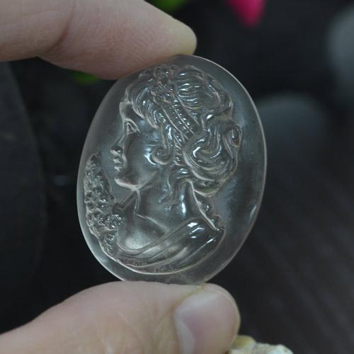 44.82캐럿 천연 클리어 화이트 쿼츠, 멋진 모양, 32.1×25.6 mm, 투명한