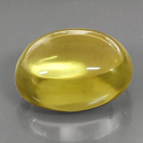 39.75캐럿 천연 레몬 쿼츠, 타원형 컷, 23×17.9 mm, 투명한
