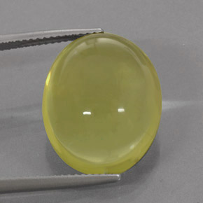 17.12캐럿 천연 레몬 쿼츠, 투명한, 18.7×15.1 mm, 투명/반투명