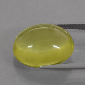 17.12캐럿 천연 레몬 쿼츠, 투명한, 18.7×15.1 mm, 투명/반투명