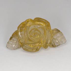 21.78캐럿 천연 레몬 쿼츠, 투명한, 30×16.7 mm, 투명/반투명
