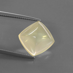 7.36캐럿 천연 레몬 쿼츠, 투명한, 12.5×12.4 mm, 투명/반투명