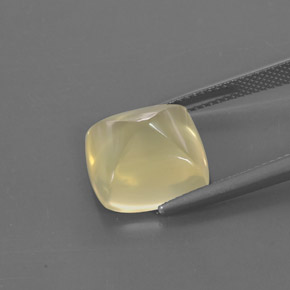 8.78캐럿 천연 레몬 쿼츠, 투명한, 12.9×12.7 mm, 투명/반투명