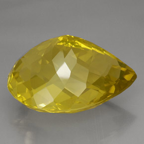 145.55캐럿 천연 레몬 쿼츠, 배 모양, 40.8×31.3 mm, IF