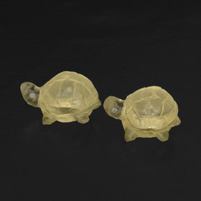 캐럿 천연 레몬 쿼츠 보석, 투명한, 14.3×11.1 mm, 투명/반투명