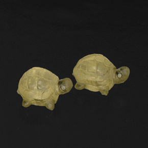 캐럿 천연 레몬 쿼츠 보석, 투명한, 14.3×11.1 mm, 투명/반투명