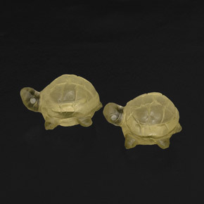 캐럿 천연 레몬 쿼츠 보석, 투명한, 14.3×11.1 mm, 투명/반투명