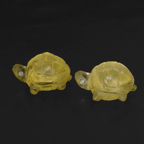 캐럿 천연 레몬 쿼츠 보석, 투명한, 15.5×11.9 mm, 투명/반투명