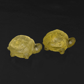 캐럿 천연 레몬 쿼츠 보석, 투명한, 15.5×11.9 mm, 투명/반투명