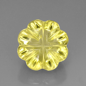 10.56캐럿 천연 레몬 쿼츠, 멋진 모양, 13.7×13.7 mm, 투명한