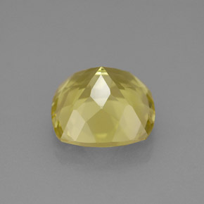 4.00캐럿 천연 레몬 쿼츠, 쿠션 컷, 10.1×10.1 mm, VVS-VS
