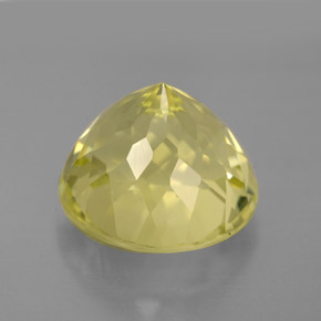 6.98캐럿 천연 레몬 쿼츠, 라운드 컷, 11.98 mm, VVS-VS