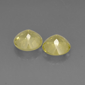 캐럿 천연 레몬 쿼츠 보석, 라운드 컷, 9.01 mm, VVS-VS