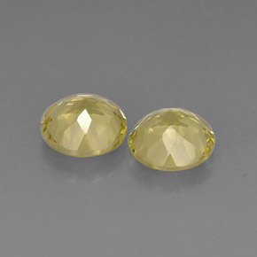 캐럿 천연 레몬 쿼츠 보석, 라운드 컷, 9.14 mm, VVS-VS