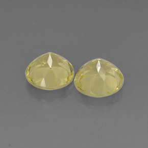 캐럿 천연 레몬 쿼츠 보석, 라운드 컷, 8.97 mm, VVS-VS