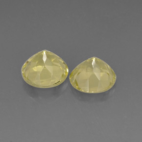캐럿 천연 레몬 쿼츠 보석, 라운드 컷, 9.02 mm, VVS-VS