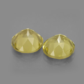 캐럿 천연 레몬 쿼츠 보석, 라운드 컷, 8.98 mm, VVS-VS