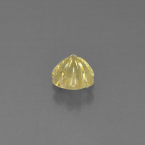 2.19캐럿 천연 레몬 쿼츠, 플라워 컷, 8×7.9 mm, 투명한