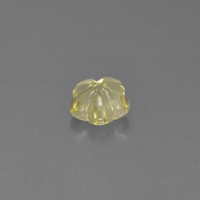 1.86캐럿 천연 레몬 쿼츠, 플라워 컷, 8.3×8.2 mm, 투명한