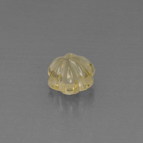 2.93캐럿 천연 레몬 쿼츠, 플라워 컷, 8.8×8.5 mm, 투명한