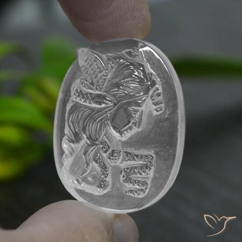 39.50캐럿 천연 클리어 화이트 쿼츠, 멋진 모양, 28.7×21.8 mm, 투명한