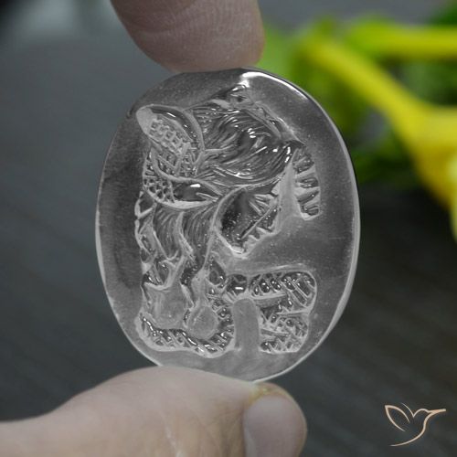 42.08ct 자연스러운 클리어 화이트 석영, 타원형, 투명한