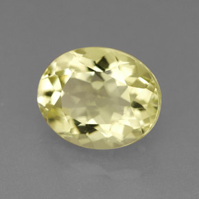 3.05캐럿 천연 레몬 쿼츠, 타원형 컷, 11.1×9 mm, VVS