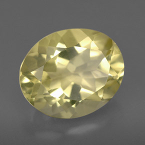 3.35캐럿 천연 레몬 쿼츠, 타원형 컷, 11.1×9.1 mm, VVS-VS