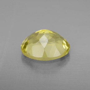 3.55캐럿 천연 레몬 쿼츠, 타원형 컷, 11.1×9.2 mm, VVS