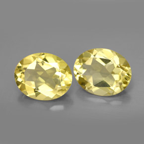 캐럿 천연 레몬 쿼츠 보석, 타원형 컷, 11×9 mm, VVS