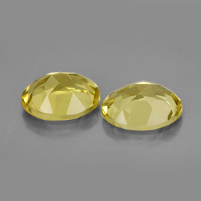 캐럿 천연 레몬 쿼츠 보석, 타원형 컷, 11×9 mm, VVS