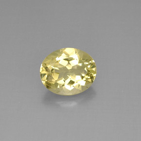 3.29캐럿 천연 레몬 쿼츠, 타원형 컷, 10.9×9.1 mm, VVS