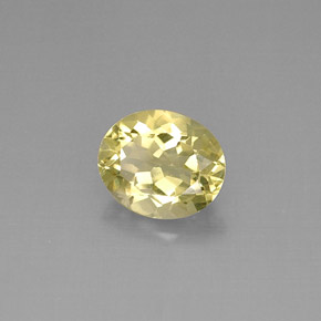 3.29캐럿 천연 레몬 쿼츠, 타원형 컷, 10.9×9.1 mm, VVS
