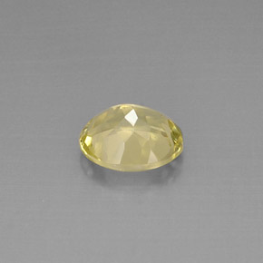 3.29캐럿 천연 레몬 쿼츠, 타원형 컷, 10.9×9.1 mm, VVS