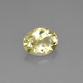 3.86캐럿 천연 레몬 쿼츠, 타원형 컷, 11.3×9.1 mm, VVS