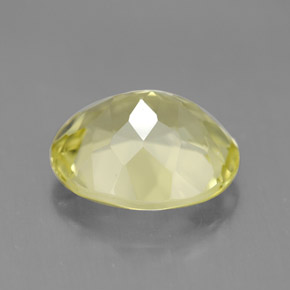 3.38캐럿 천연 레몬 쿼츠, 타원형 컷, 11.1×9.1 mm, VVS