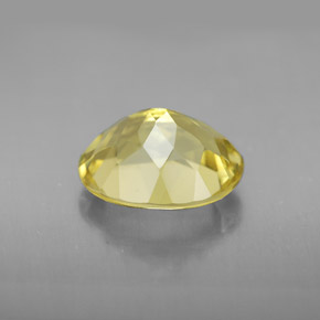 3.26캐럿 천연 레몬 쿼츠, 타원형 컷, 10.9×8.9 mm, VVS