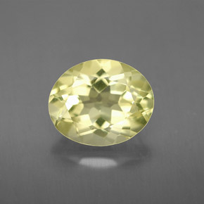 3.29캐럿 천연 레몬 쿼츠, 타원형 컷, 11×9.1 mm, VVS