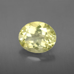 3.29캐럿 천연 레몬 쿼츠, 타원형 컷, 11×9.1 mm, VVS