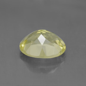 3.29캐럿 천연 레몬 쿼츠, 타원형 컷, 11×9.1 mm, VVS