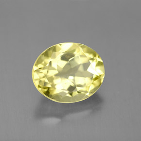 3.47캐럿 천연 레몬 쿼츠, 타원형 컷, 11.1×9 mm, VVS