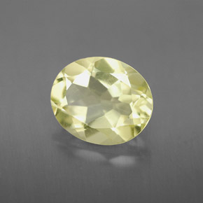 3.28캐럿 천연 레몬 쿼츠, 타원형 컷, 10.9×9.1 mm, VS