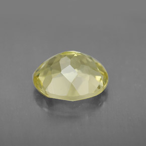 3.48캐럿 천연 레몬 쿼츠, 타원형 컷, 11×9.1 mm, IF