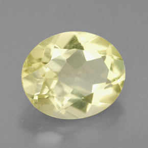 3.37캐럿 천연 레몬 쿼츠, 타원형 컷, 11.1×9.2 mm, VVS-VS