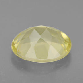 3.37캐럿 천연 레몬 쿼츠, 타원형 컷, 11.1×9.2 mm, VVS-VS