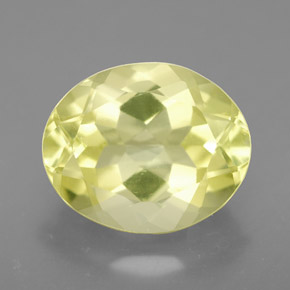 3.68캐럿 천연 레몬 쿼츠, 타원형 컷, 11.2×9.2 mm, VVS