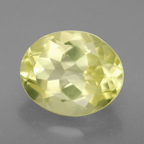 3.68캐럿 천연 레몬 쿼츠, 타원형 컷, 11.2×9.2 mm, VVS