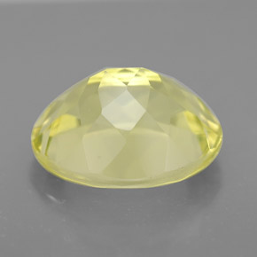 3.68캐럿 천연 레몬 쿼츠, 타원형 컷, 11.2×9.2 mm, VVS