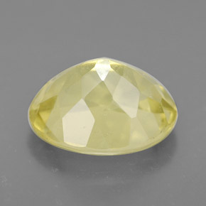 3.52캐럿 천연 레몬 쿼츠, 타원형 컷, 11.1×9.1 mm, VVS